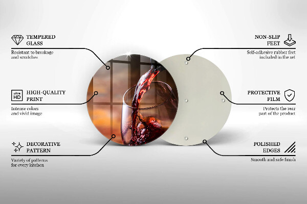 Skärbräda glas unik Rött vin och ett glas