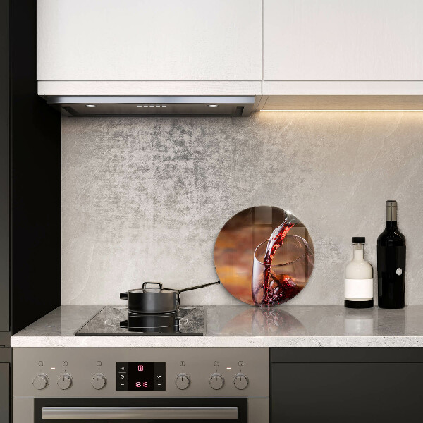 Skärbräda glas unik Rött vin och ett glas