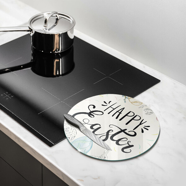 Skärbräda glas unik Glad påsk inskription