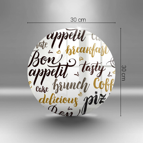 Skärbräda glas unik God aptit undertexter