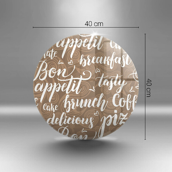 Skärbräda glas unik God aptit undertexter