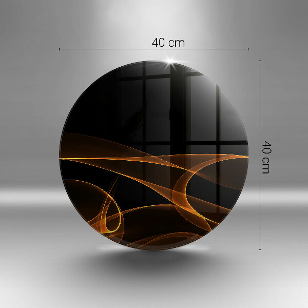 Skärbräda glas unik Abstrakta linjer