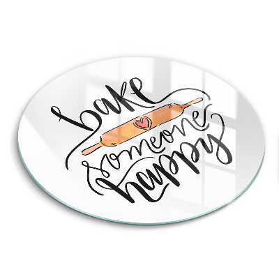 Skärbräda glas unik Baka någon glad