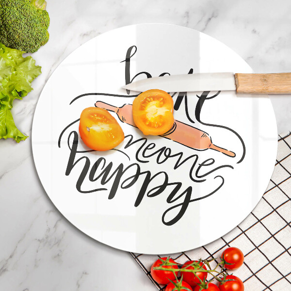 Skärbräda glas unik Baka någon glad