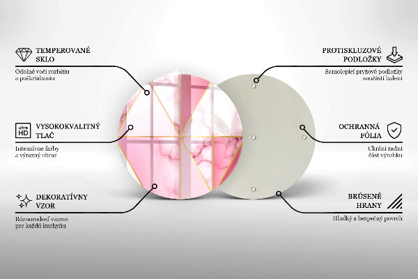 Skärbräda glas unik Geometrisk marmor
