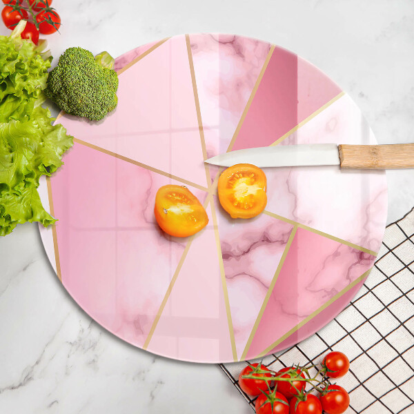 Skärbräda glas unik Geometrisk marmor