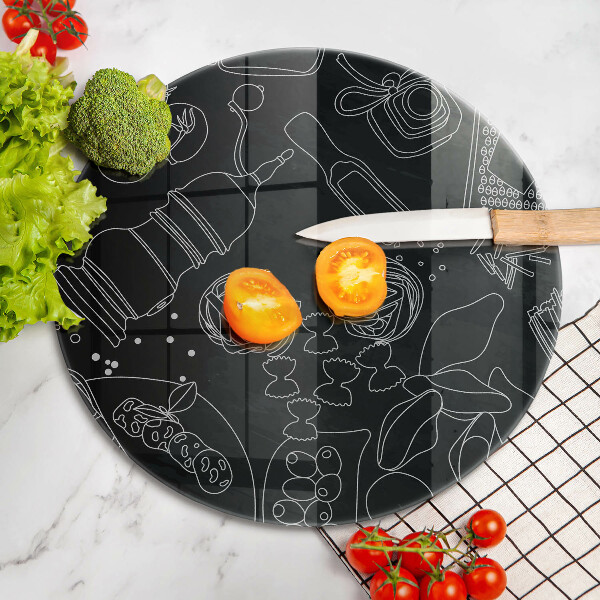 Skärbräda glas unik Kökstillbehör