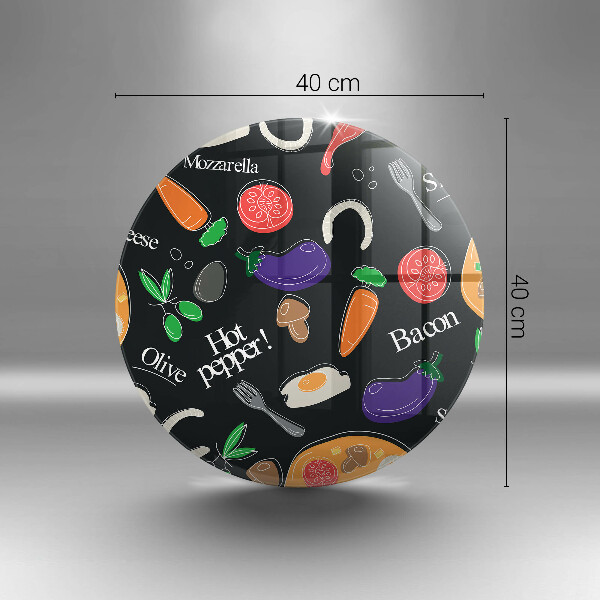 Skärbräda glas unik Mat illustration