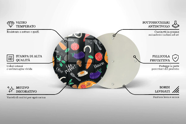 Skärbräda glas unik Mat illustration