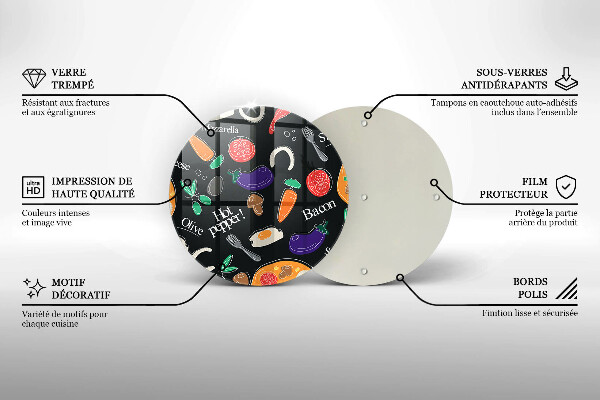 Skärbräda glas unik Mat illustration