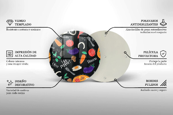 Skärbräda glas unik Mat illustration