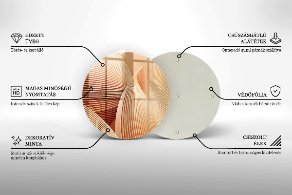 Skärbräda glas unik Modern komposition
