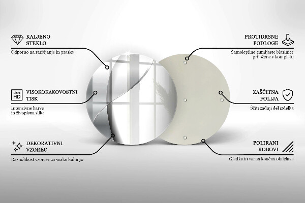 Skärbräda glas unik Silvermetallabstraktion