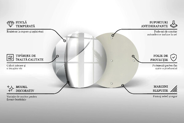 Skärbräda glas unik Silvermetallabstraktion