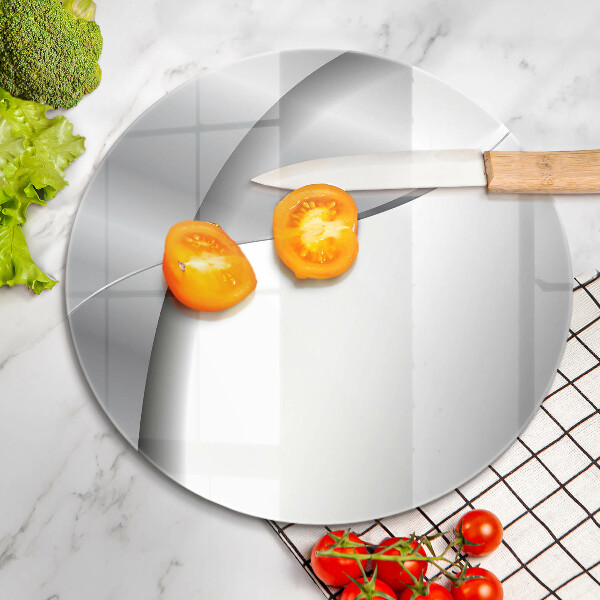 Skärbräda glas unik Silvermetallabstraktion