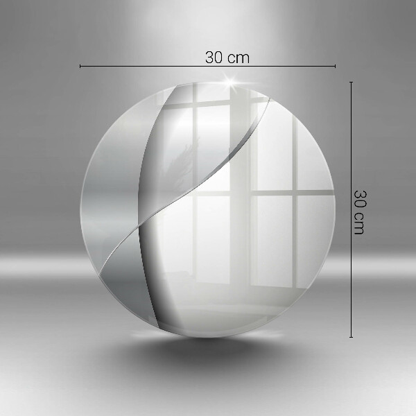 Skärbräda glas unik Silvermetallabstraktion