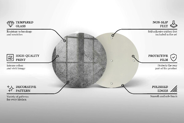 Skärbräda glas unik Betong sten textur