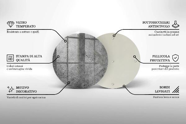 Skärbräda glas unik Betong sten textur
