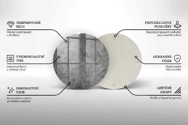 Skärbräda glas unik Betong sten textur