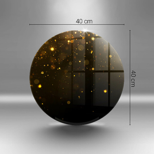 Skärbräda glas unik Guldglitter