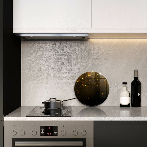 Skärbräda glas unik Guldglitter