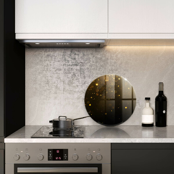 Skärbräda glas unik Guldglitter