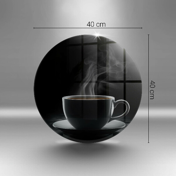 Skärbräda glas unik Varm kopp kaffe