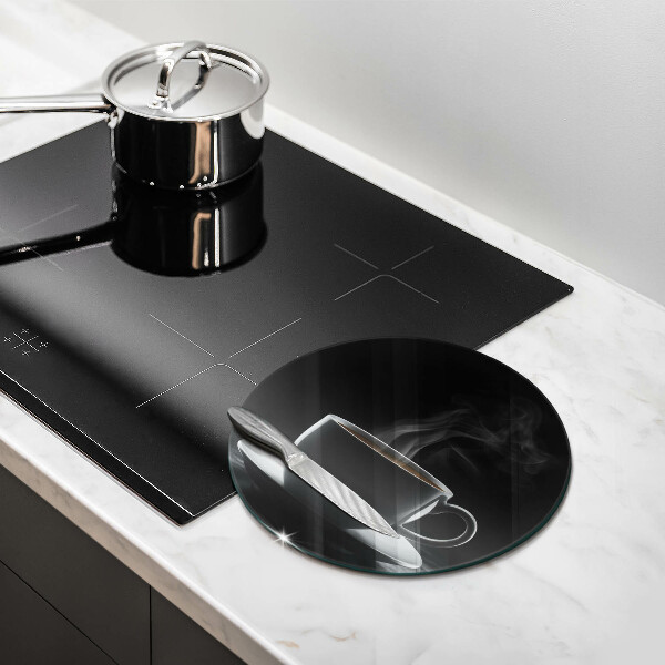 Skärbräda glas unik Varm kopp kaffe