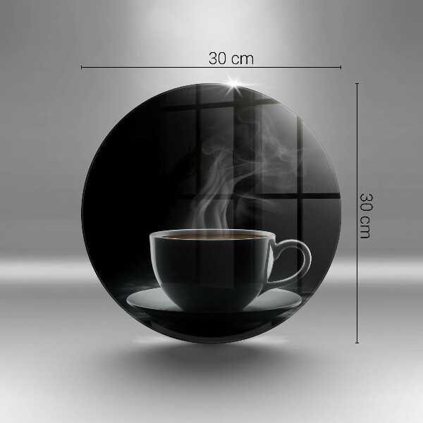 Skärbräda glas unik Varm kopp kaffe