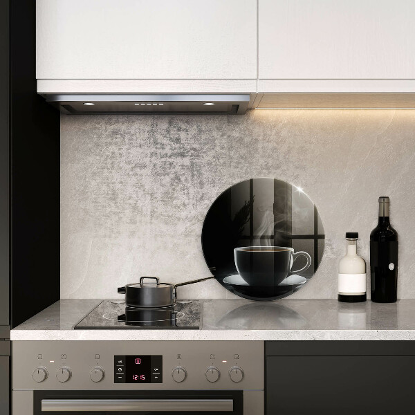 Skärbräda glas unik Varm kopp kaffe