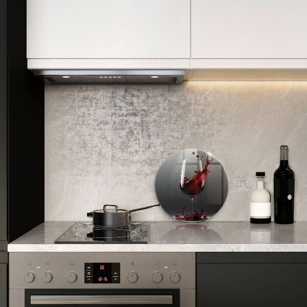 Skärbräda glas unik Rött vin i ett glas