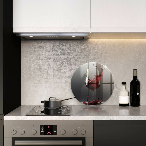 Skärbräda glas unik Rött vin i ett glas