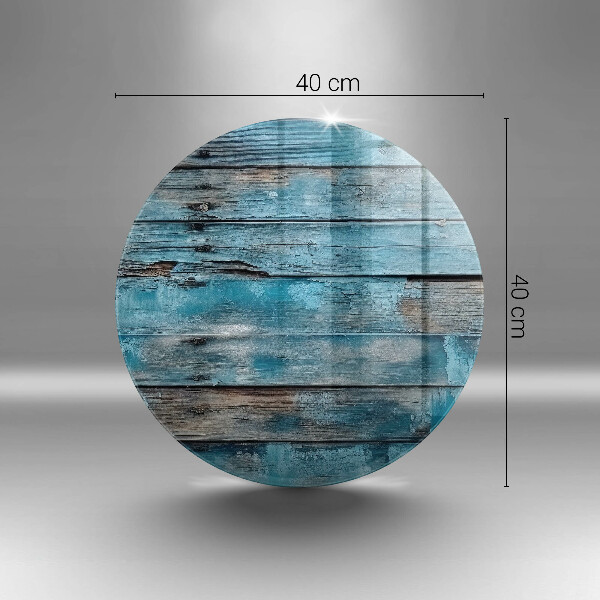 Skärbräda glas unik Blå gamla brädor