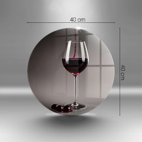 Skärbräda glas unik Glas och vindruvor