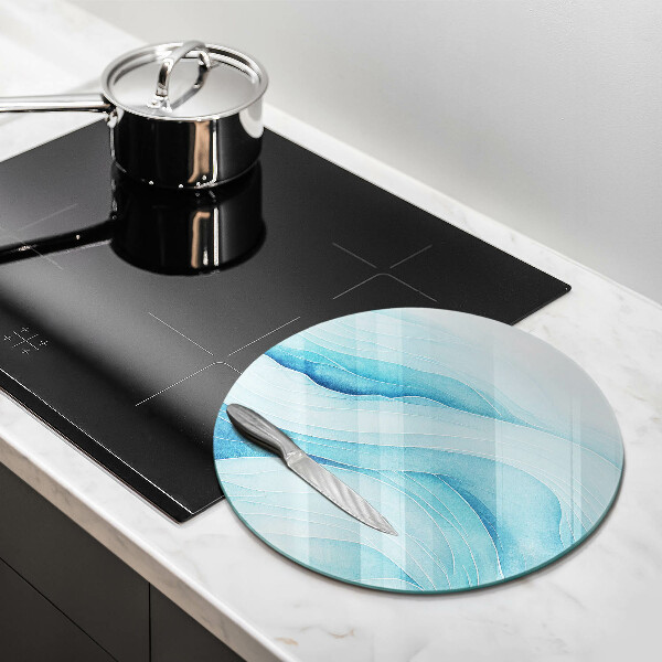 Skärbräda glas unik Abstrakta vågor