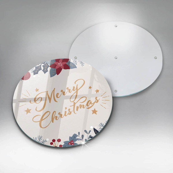 Skärbräda glas unik God jul inskription