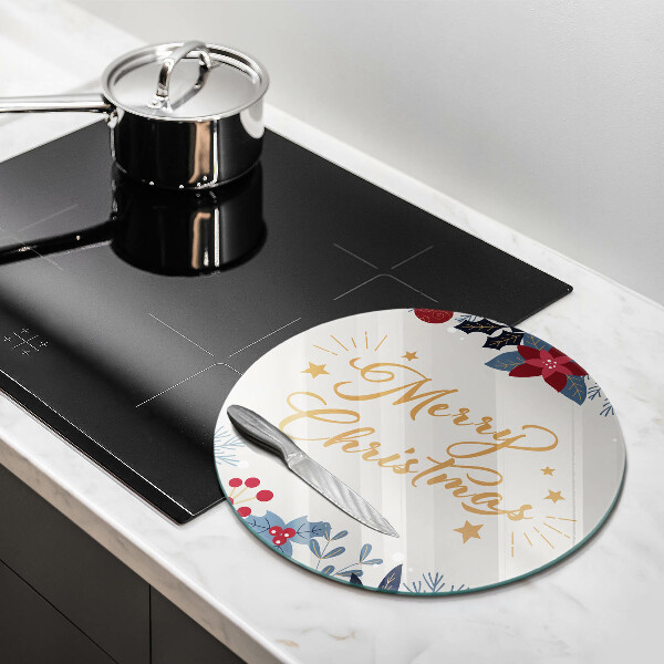 Skärbräda glas unik God jul inskription