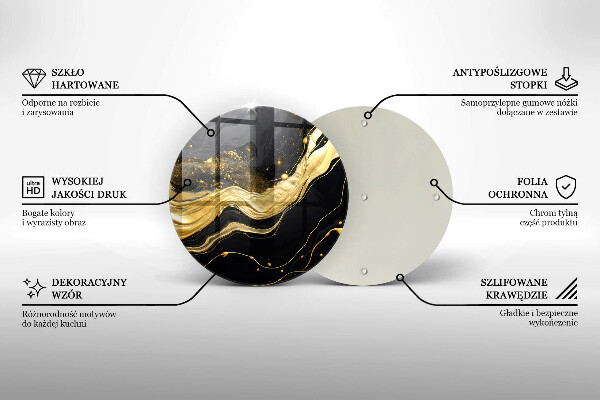 Skärbräda glas unik Elegant abstraktion