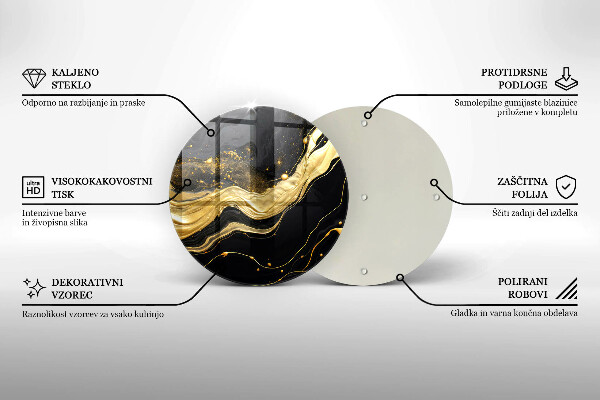 Skärbräda glas unik Elegant abstraktion