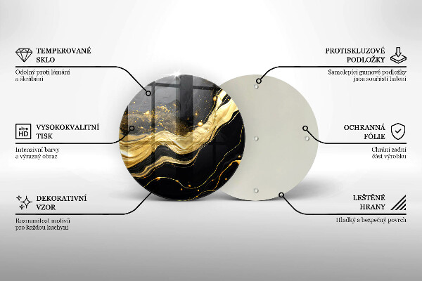 Skärbräda glas unik Elegant abstraktion