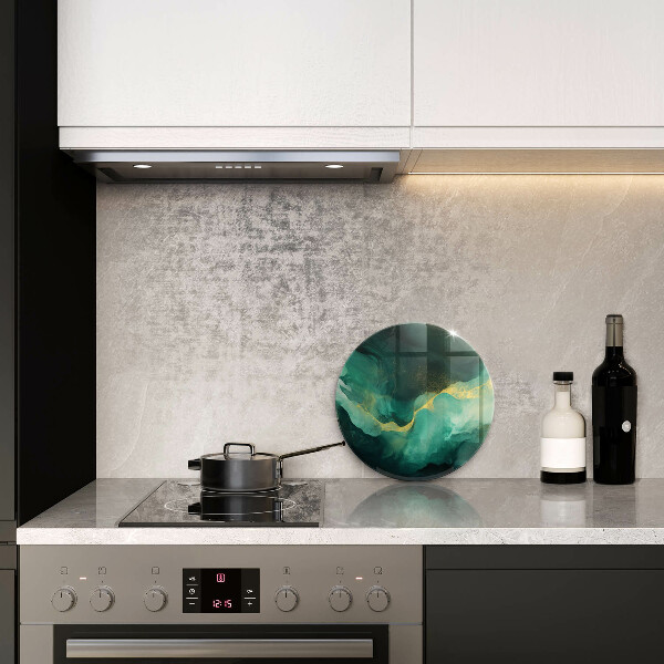 Skärbräda glas unik Flask grön