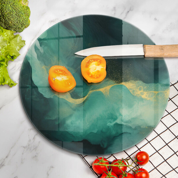 Skärbräda glas unik Flask grön