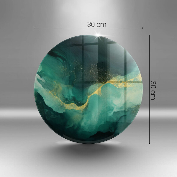 Skärbräda glas unik Flask grön