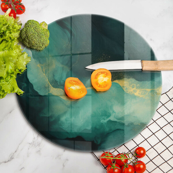 Skärbräda glas unik Flask grön