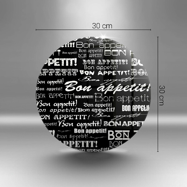 Skärbräda glas unik Kökstexter God aptit