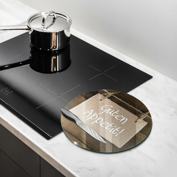 Skärbräda glas unik Guten Apetit inskription på tavlor