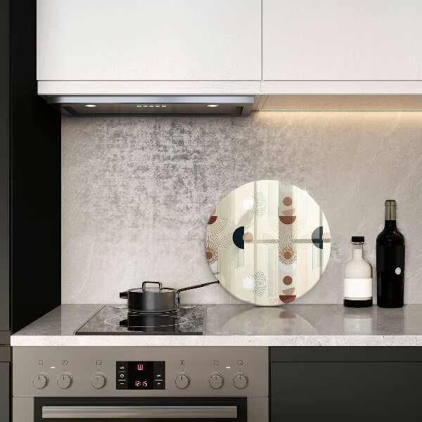 Skärbräda glas unik Boho geometri former