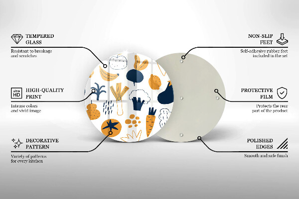 Skärbräda glas unik Mat illustration