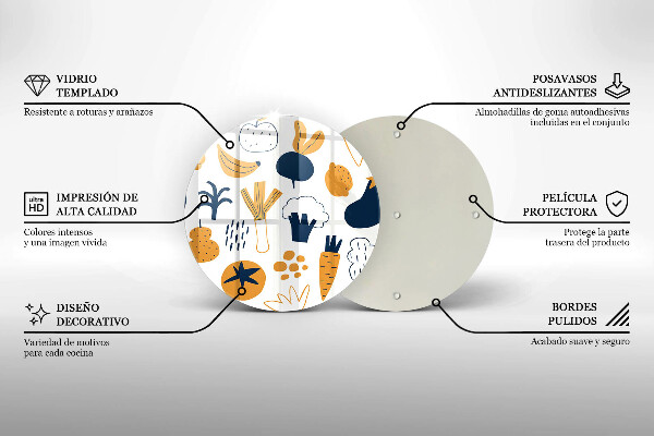 Skärbräda glas unik Mat illustration