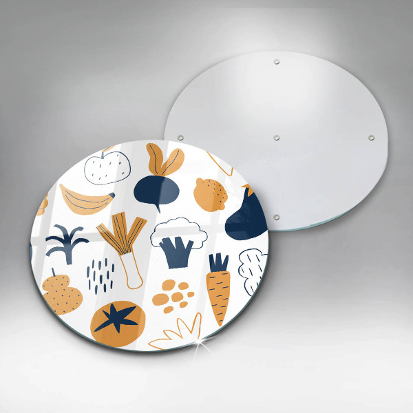 Skärbräda glas unik Mat illustration